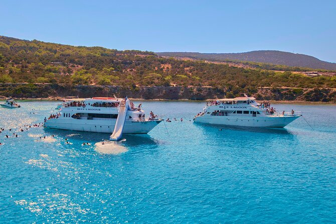Blue Lagoon (Akamas) From Paphos With Water Slide and Aircon - Onboard Food and Drinks