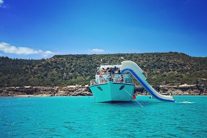 Blue Lagoon Trip With Slide & Music Departing From Latchi Harbour - Departure and Duration