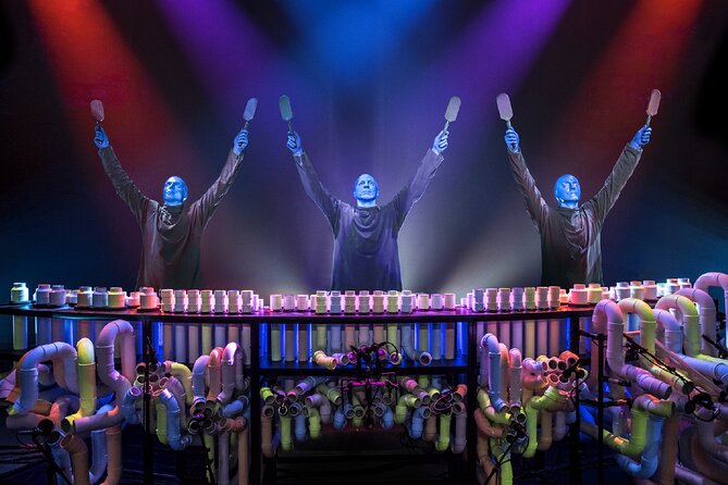Blue Man Group at the Luxor Hotel and Casino - Preparing for the Performance