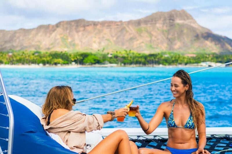 Board from Waikiki Beach for our Aloha Hour Sail - Key Points