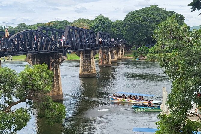 Boat Trip River Kwai and Erawan Falls Full Day Tour From Bangkok - Tour Duration and Group Size