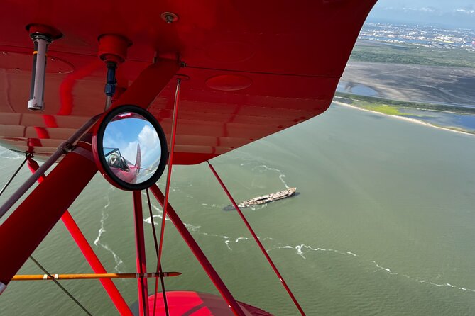 Bolivar Lighthouse Tour, Open Cockpit Biplane Ride - Spectacular Aerial Views