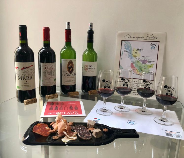 Bordeaux Wine: Tasting Class 4 Red Wines Pairing Charcuterie - The Bordeaux Blend Explained