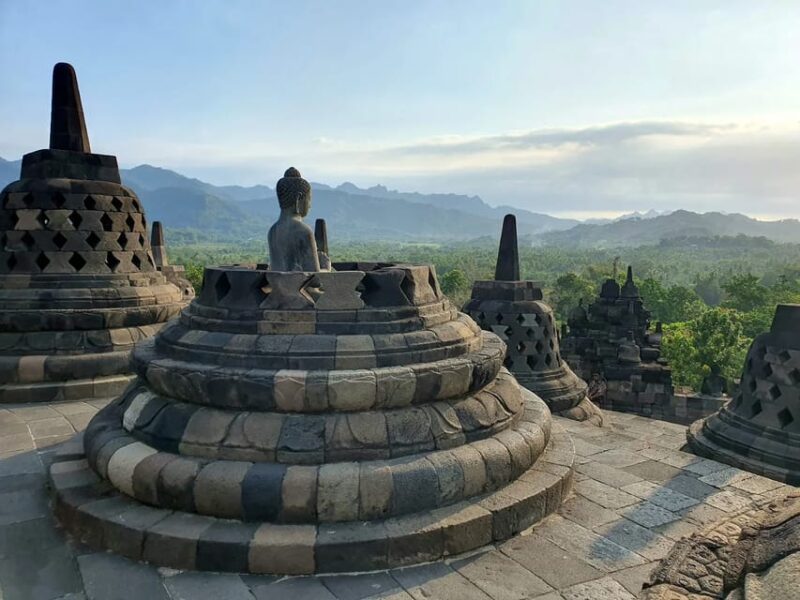 Borobudur Sunrise in Stumbu Hill, Chicken Church, Borobudur - Punthuk Setumbu Hill Sunrise