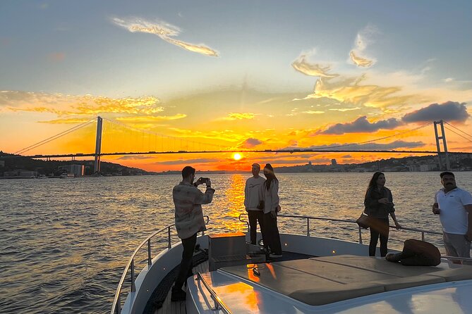 Bosphorus Sunset Yacht Cruise With Snacks and Live Guide - Transportation