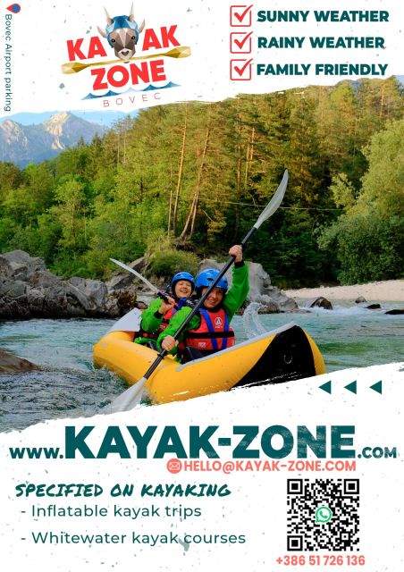 Bovec: SočA River Double Ducky Kayak Adventure - Location and Sections