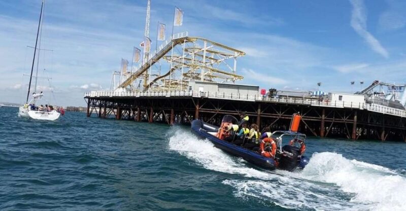 Brighton: Powerboat Ride - Picturesque Coastline Views
