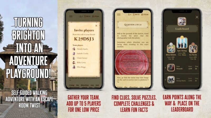 Brighton: Self-Guided City Walk & Immersive Treasure Hunt - Solve Puzzles and Challenges