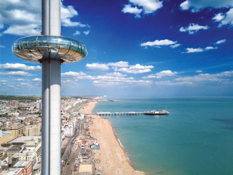 Brighton: View I360 Ticket and Cream Tea - Journey to the I360