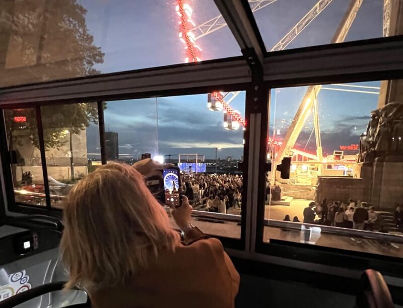Brussels: Sunset Bus Tour and The View Ferris Wheel - Activity and Duration