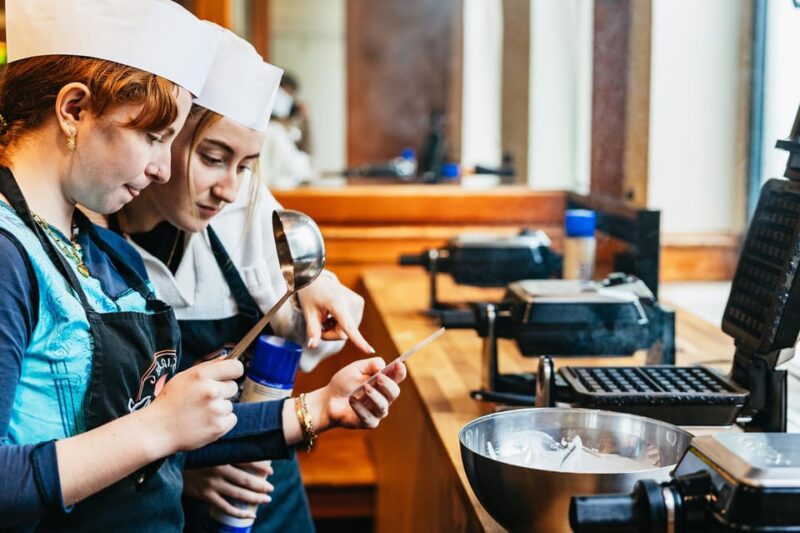 Brussels: Waffle Making Workshop - Learning Experience