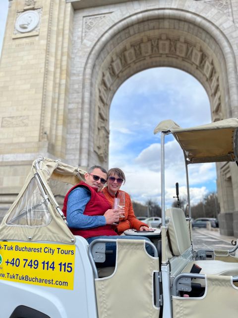 Bucharest: Tuk Tuk Romantic Tour With Minibar - Itinerary Highlights