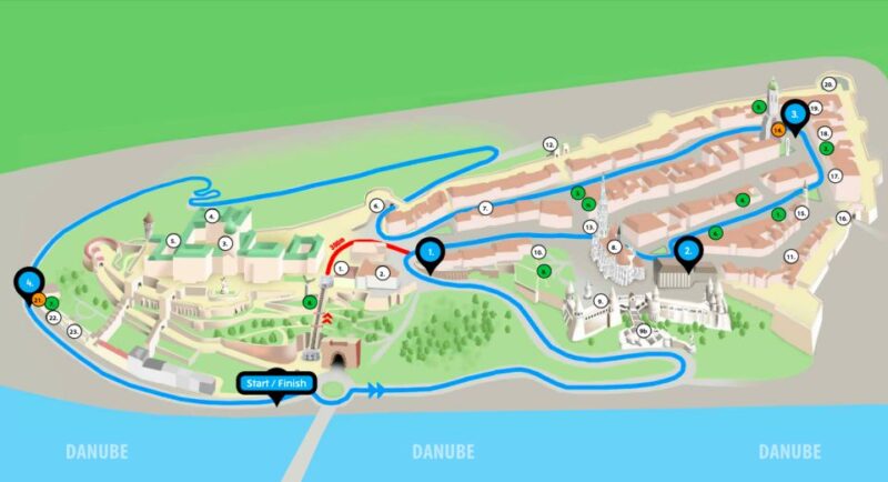 Budapest: Official Buda Castle Electric Hop-On Hop-Off Bus - Ticket Usage and Stops