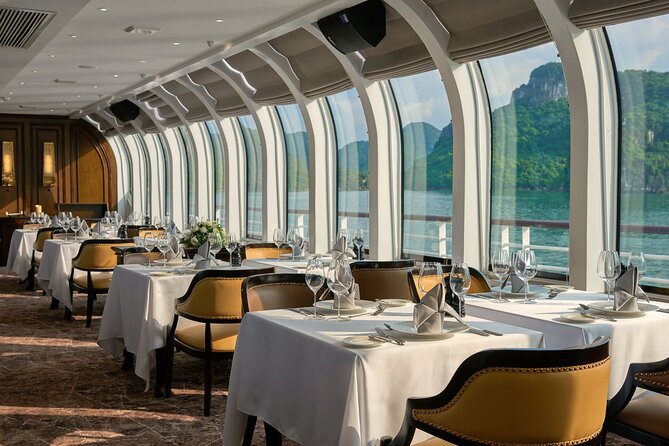 Buffet on Paradise Delight Dining Cruise Halong Bay Day Tour - Scenic Views and Landmarks