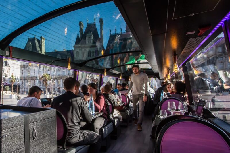 Bus Toqué Champs Elysées Tour W/ 3-Course Dinner & Champagne - Booking and Cancellation Policy