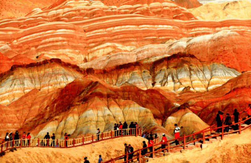 By Bullet Train From Lanzhou to Zhangye Rainbow Mountain - Zhangye Rainbow Mountain