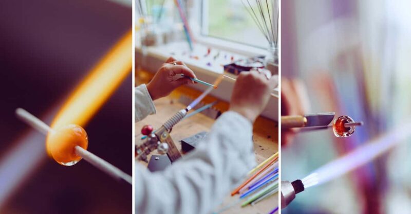 Cableway: Glass Jewelry Workshop - Materials and Inclusions