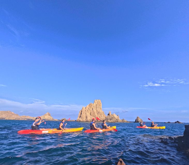 CABO DE GATA: GUIDED KAYAK ROUTE + SNORKEL + FREE PHOTOS - Itinerary Details