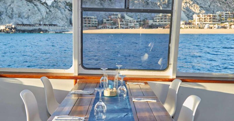 Cabo: Sunset Cruise With Dinner, Music & Open Bar - Key Points