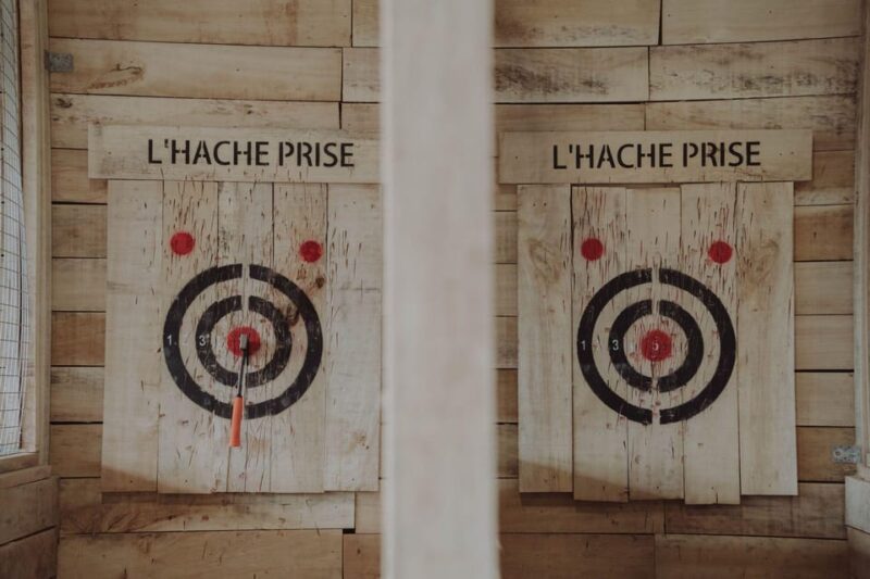 Caen: Axe Throwing - Instruction and Safety