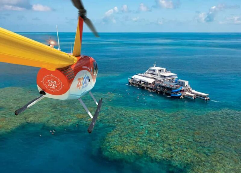 Cairns: Great Barrier Reef Pontoon, Travel by Helicopter - Key Points