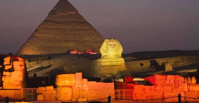 Cairo: Pyramids of Giza Sound & Light Show With City Tour - Key Points