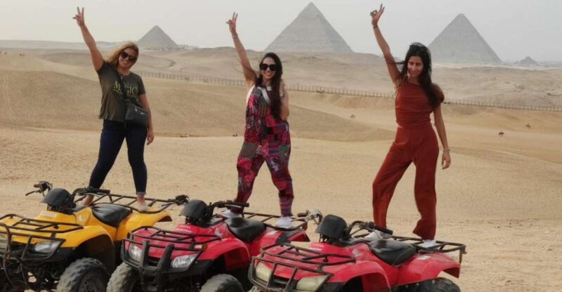 Cairo: Sunset Pyramids Quad Biking Adventure - Key Points