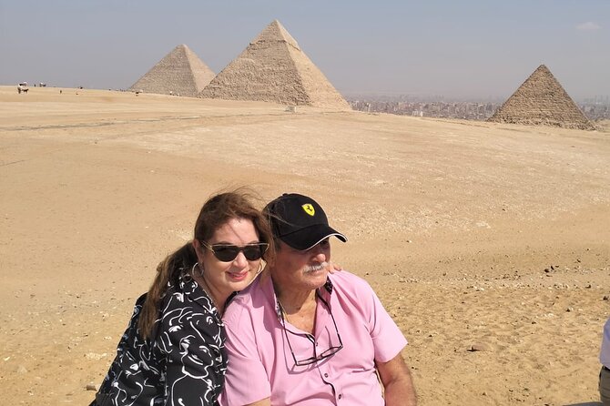 CAIRO TOUR Pyramids Sphinx Museum Bazaars Old Cairo and Lunch - Pyramids and Sphinx