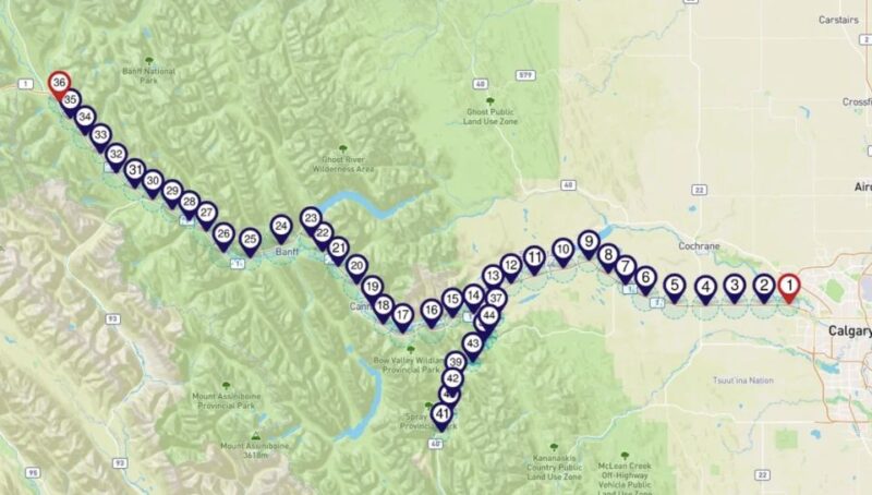 Calgary & Lake Louise: Smartphone Audio Driving Tour - Driving the Trans-Canada Highway