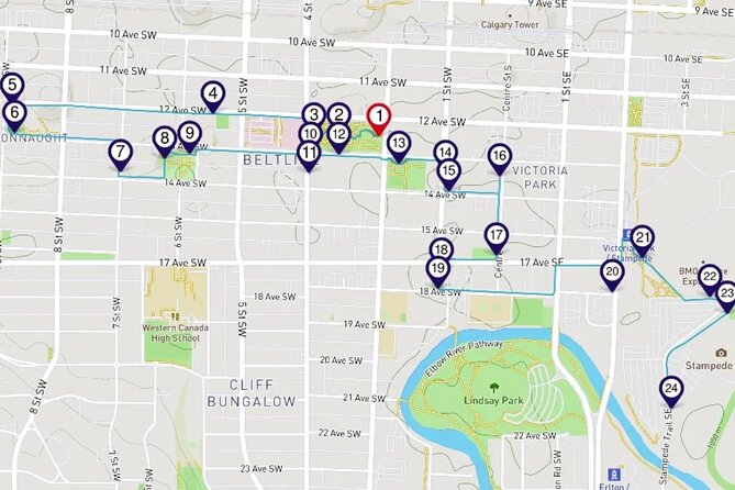 Calgarys Beltline District: a Smartphone Audio Walking Tour - Interactive Trivia Game Experience