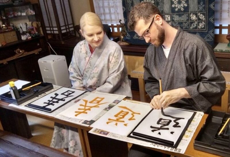 Calligraphy Experience With Simple Kimono in Okinawa - Instructor Credentials