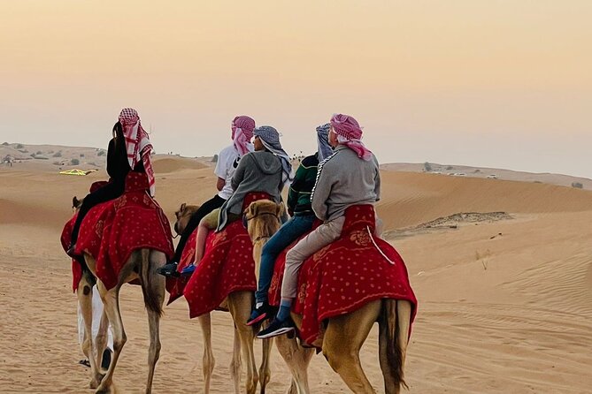 Camel Trekking Tour in Dubai Desert | BBQ Dinner| Sand Boarding| Live Shows... - Key Points