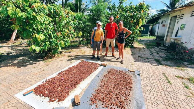 Can Tho: Countryside Cycling Tour With Cocoa Farm Visit - Crossing the Tranquil River