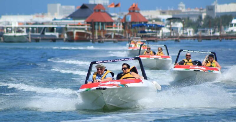 Cancun: an Adventure in the Jungle Aboard a Speedboat and Snorkel - Exploring the Mangrove Lagoon