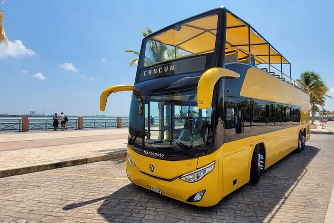Cancun City Sightseeing and Shopping Tour On a Double Decker Bus - Sightseeing Itinerary