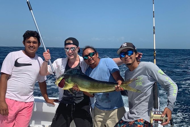 Cancun Fishing Charter if You Dont Fish You Dont Pay 46FT Yacht 12PAX 25P14 - Meeting Point and Pickup