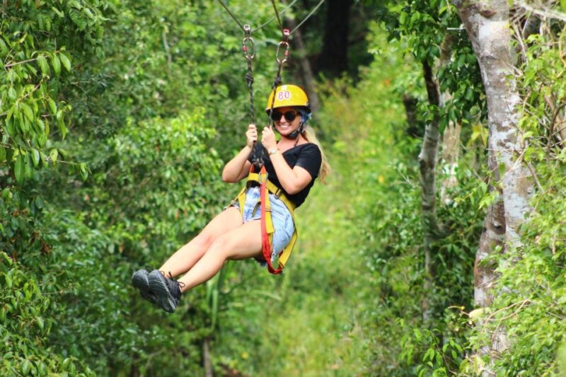 Cancun: Horse Ride, Zipline, Cenote & Tequila Tasting - Zipline Thrill