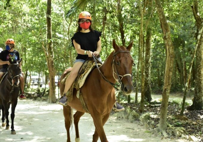 Cancun: Horseback Riding Adventure, ATV, Ziplines and Cenote - Zipline Circuit and Cenote Swim