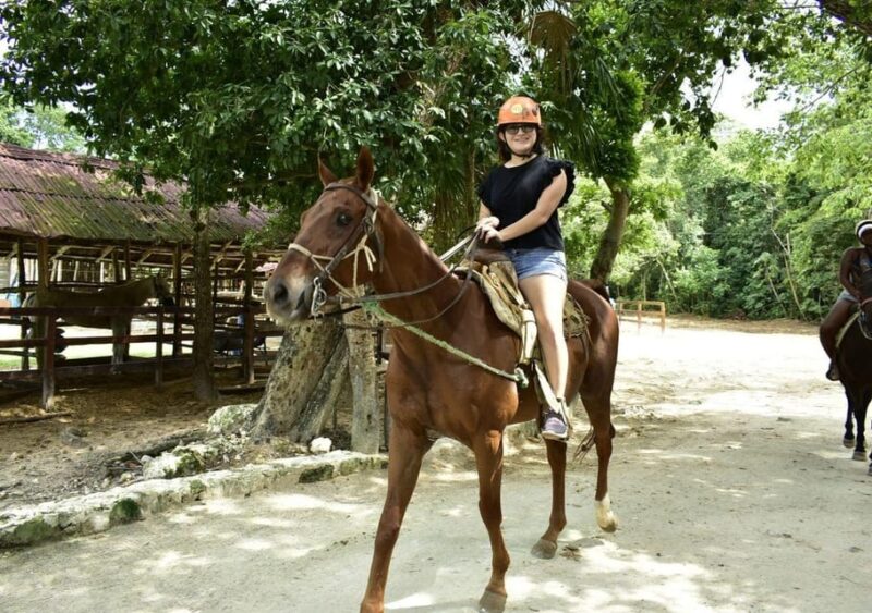 Cancun: Horseback Riding Tour With Atv, Ziplines and Cenote - Key Points