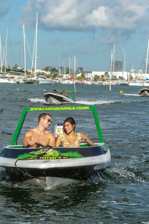 Cancún: Jungle Tour Adventure and Speed Boat Tour - Key Points