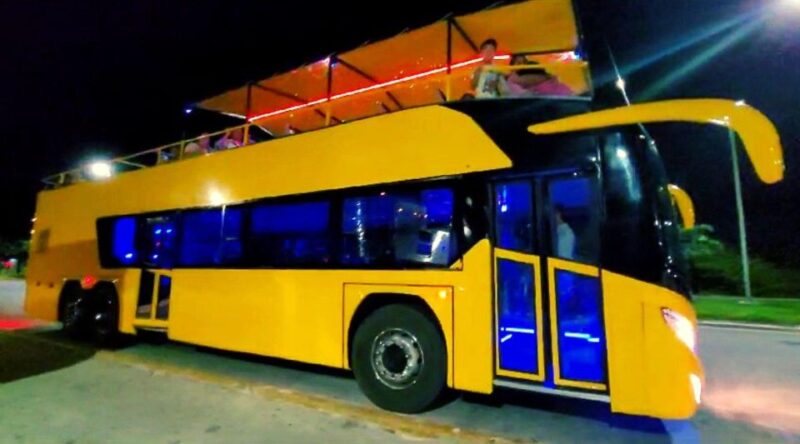 Cancun: Private 3 Hour Party Bus - Included in the Package