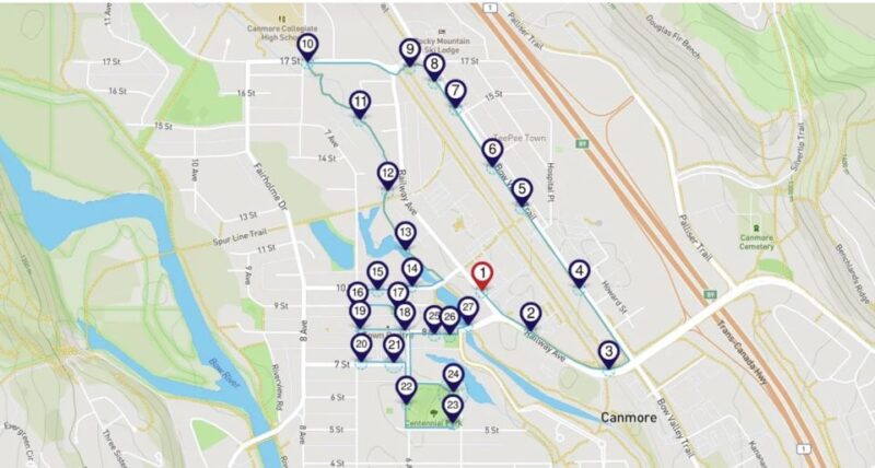Canmore: Downtown Sightseeing Smartphone Audio Walking Tour - Tour Logistics