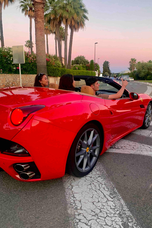 Cannes:private Ferrari Big Tour to Juan Les Pins and Antibes - Tour Overview