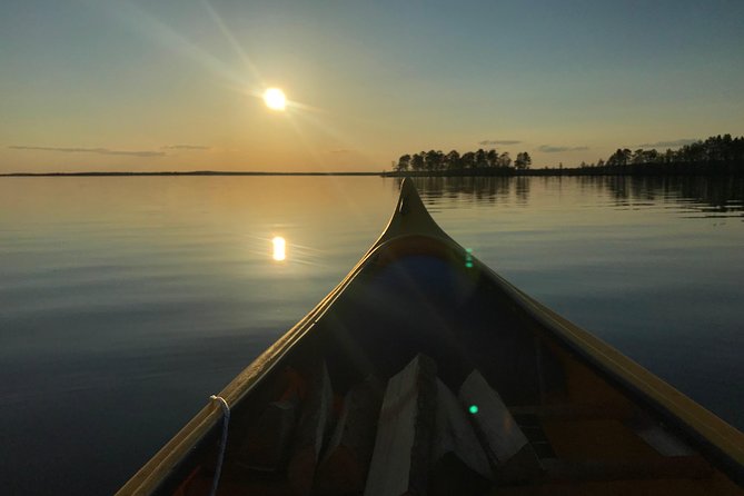 Canoeing Under the Midnight Sun - Snacks, Drinks, and Camaraderie