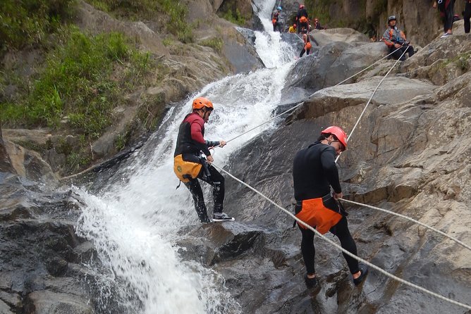 Canyoning in Baños Chamana Waterfall - Descending Through the Canyons