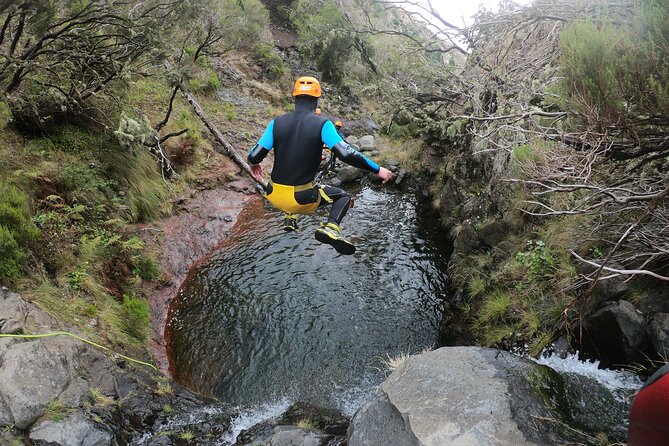 Canyoning in Ribeira Das Cales - Navigating Natural Obstacles