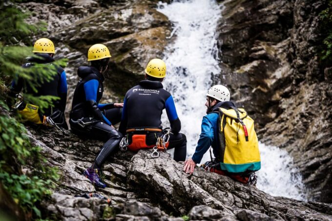 Canyoning Schwarzwasserbach in the Kleinwalsertal - Meeting Point