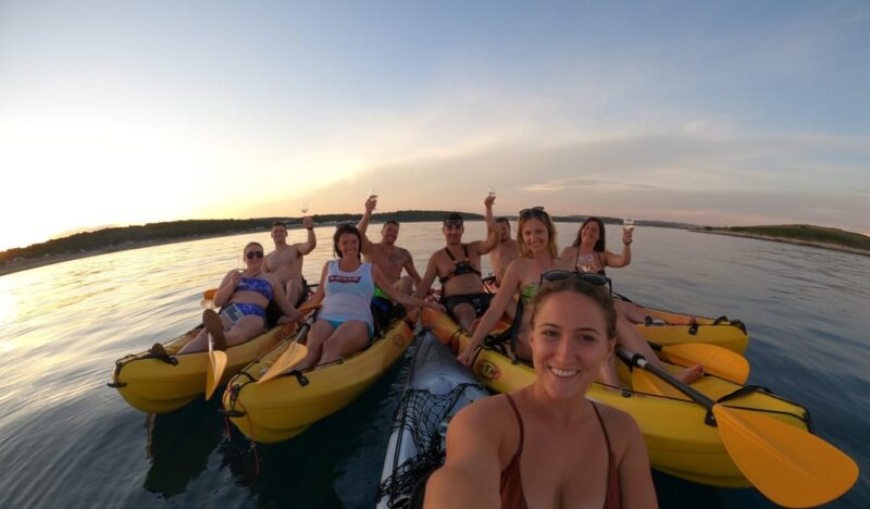 Cape Kamenjak: Sunset Kayak/SUP Wine Tour - Itinerary and Locations