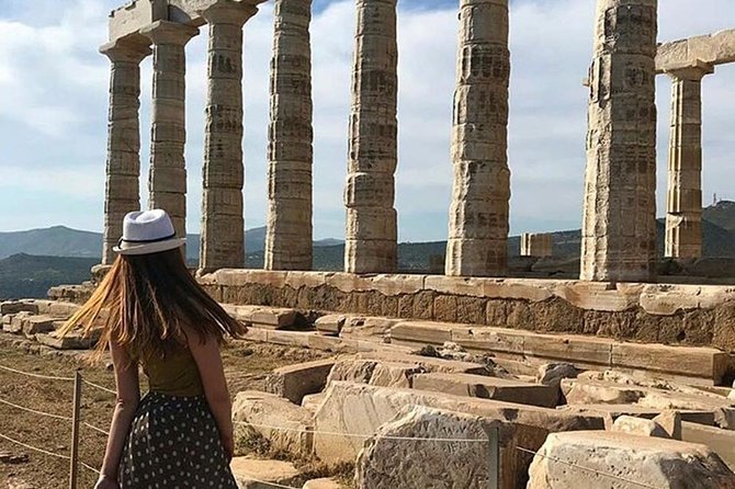 Cape Sounion Private Sunset Tour From Athens With Seaside Dinner - Exploring the Temple of Poseidon