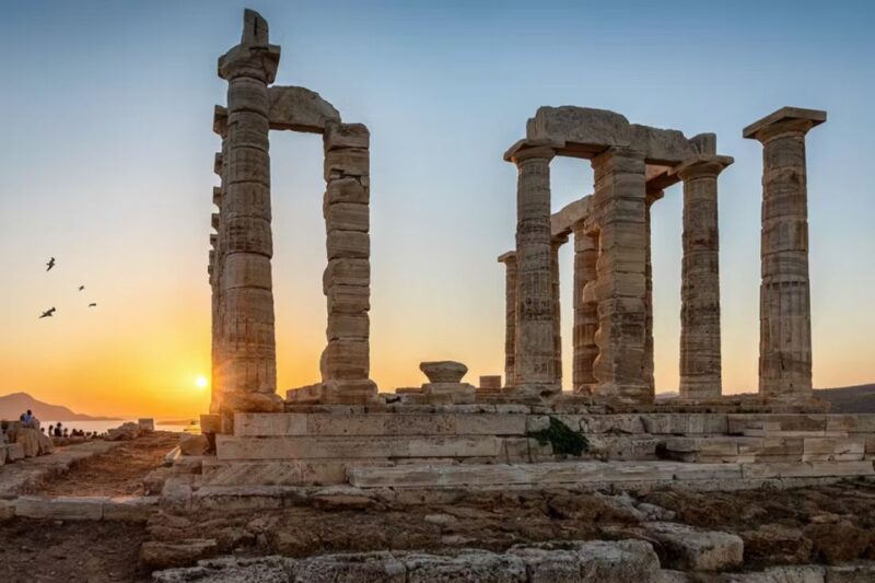 Cape Sounion Tour & Temple of Poseidon Sunset & Audio Tour - Vouliagmeni Lake Stop